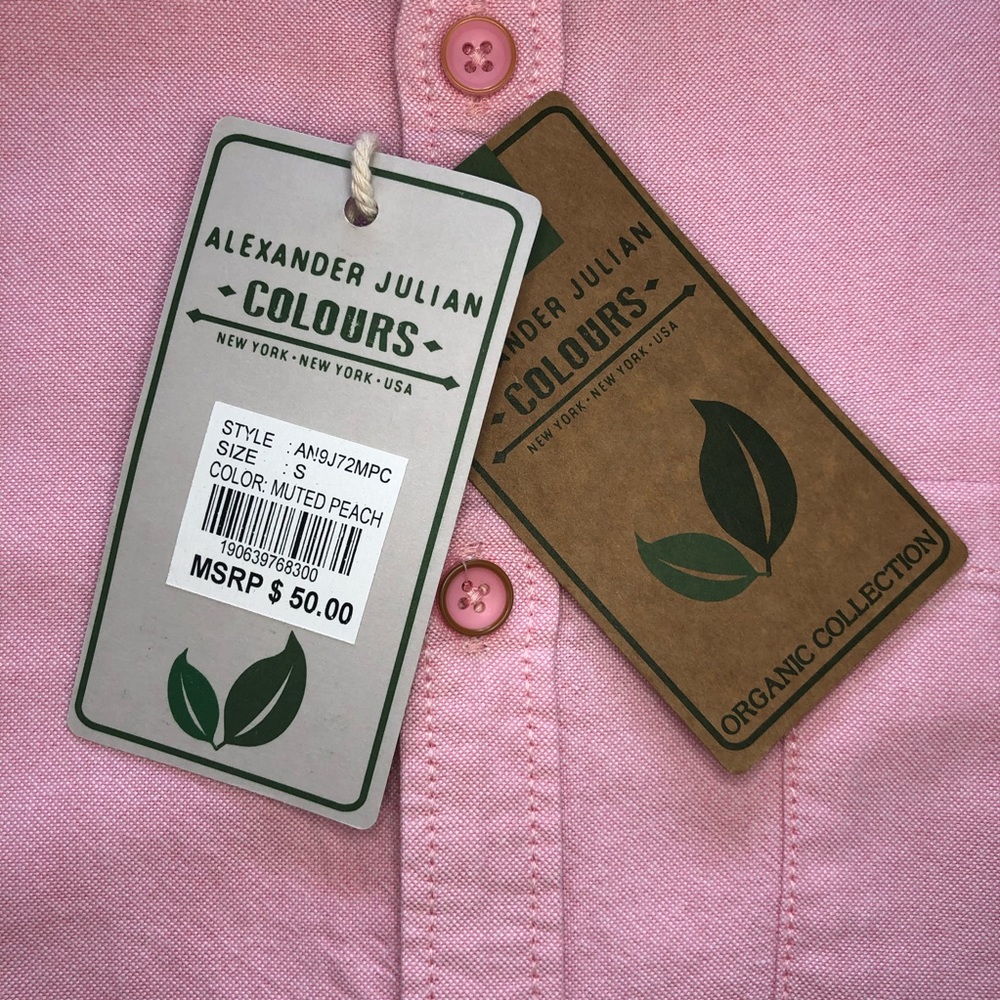 Alexander Julian Colours Organic Cotton Shirt S - Picture 7 of 7